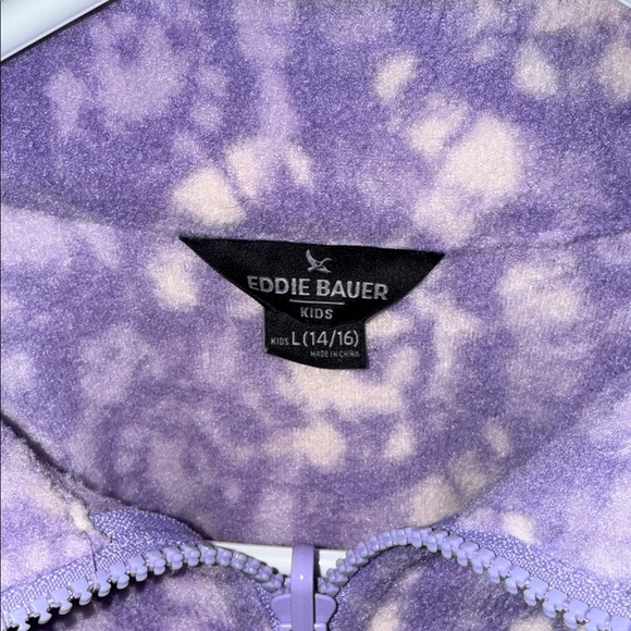 Eddie Bauer Purple Patterned Kids Jacket - Picture 2 of 5